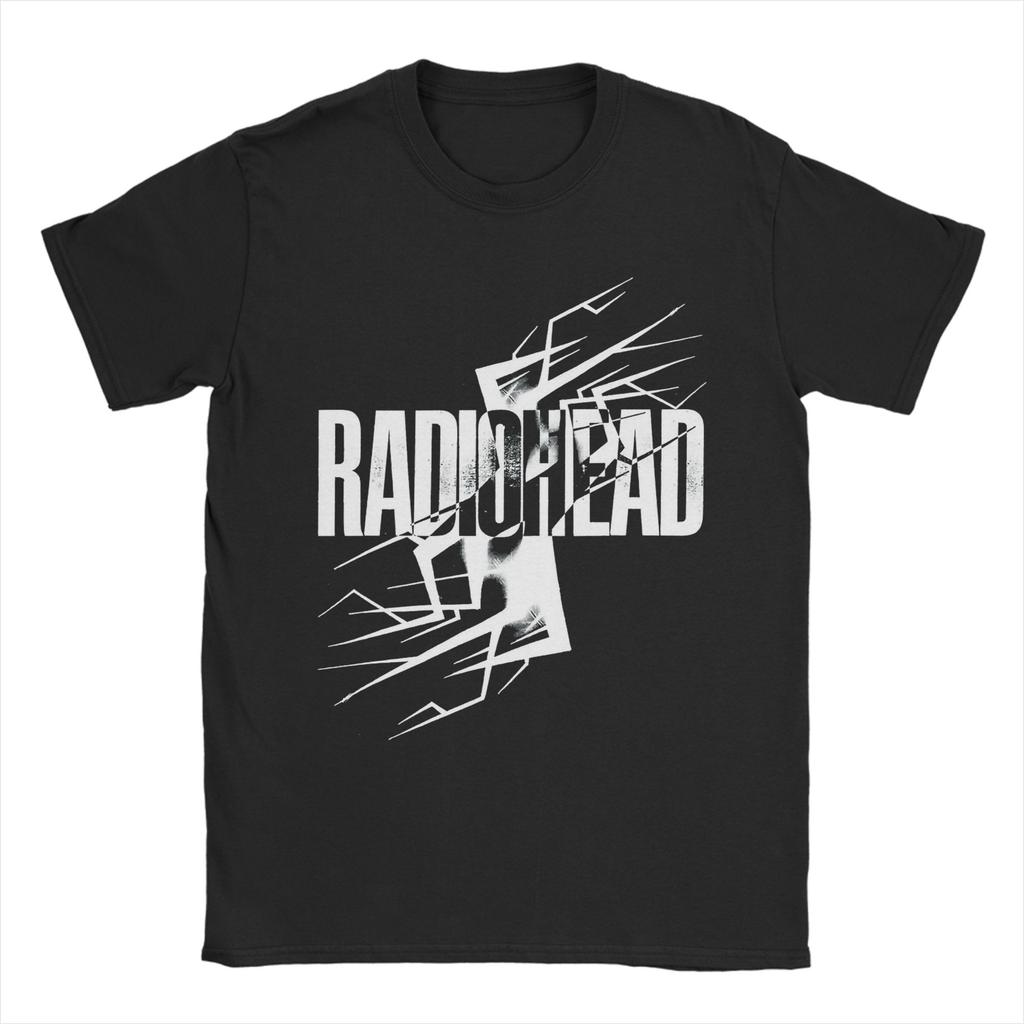 Radiohead LIGHTNINGS Футболки Мужские Винтажные Хлопковые Футболки С Круглым Вырезом С Коротким Рукавом Одежда Для Взрослых