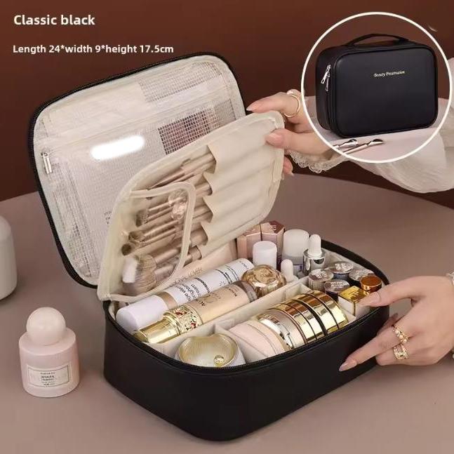 Women's Cosmetic Bag Portable Storage Bag Large Capacity Luxury Makeup Bag Travel Organizer Essentials Toiletry Bags