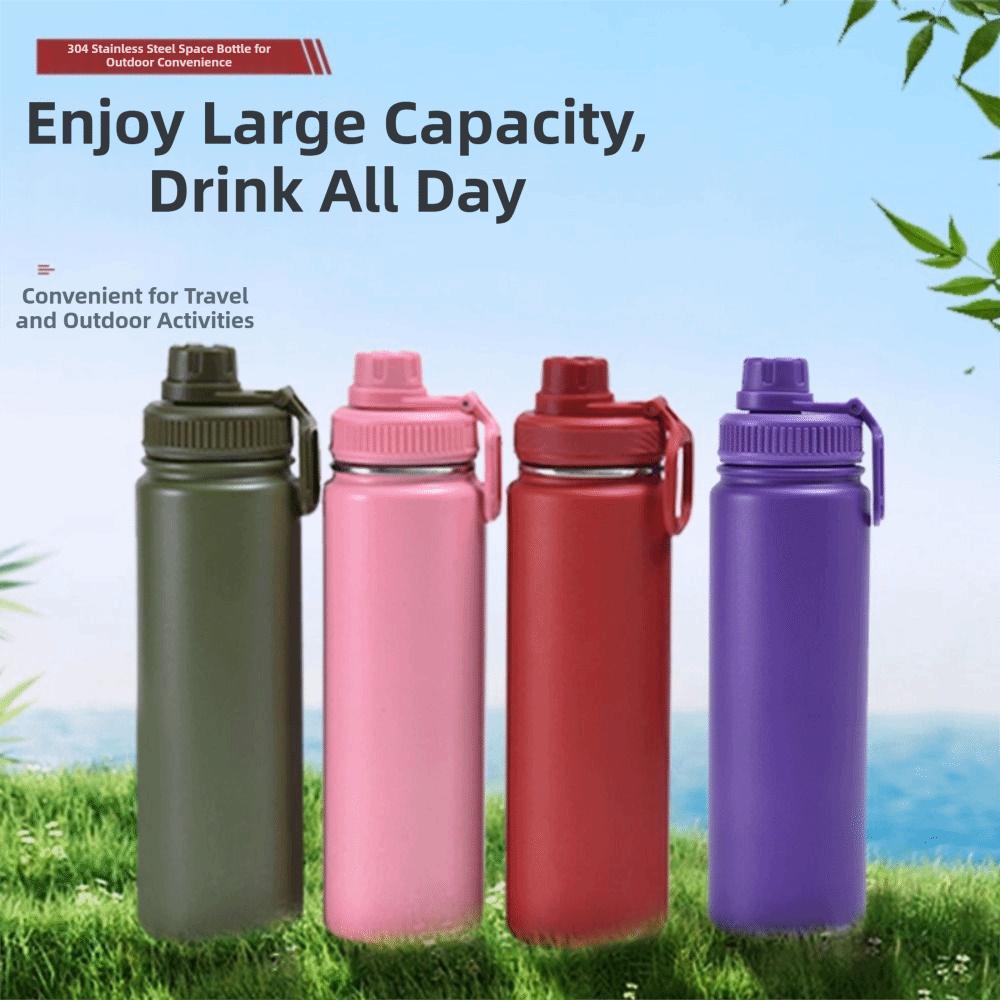 22 Oz Capacity Vacuum Insulated Water Bottle Leakproof Water Bottle Outdoor Activities