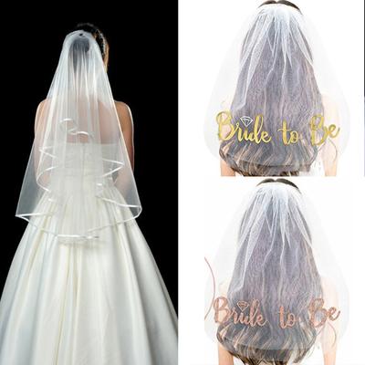 Невеста будет вуалью вуаль для девичника вуаль невесты на свадьбу короткая свадебная вуаль вуаль для девичника с гребнем