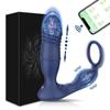 2 в 1 Bluetooth-приложение, вибрирующий анальный стимулятор с функцией поступательных движений, беспроводной дистанционный массажер простаты, секс-игрушка для пар.