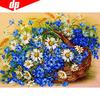 Diamond Painting Flower Full Round Diamond Embroidery Full Display Cross Stitch