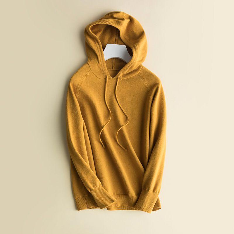 Women's Loose Sweater Knitted Soft Cashmere Hoodies Coat For Cozy Comfort