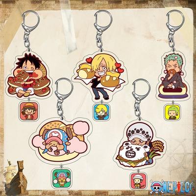 One Piece King Luffy Sona Beauty Подвеска Аниме Акриловый Брелок Прозрачный Брелок Акрил