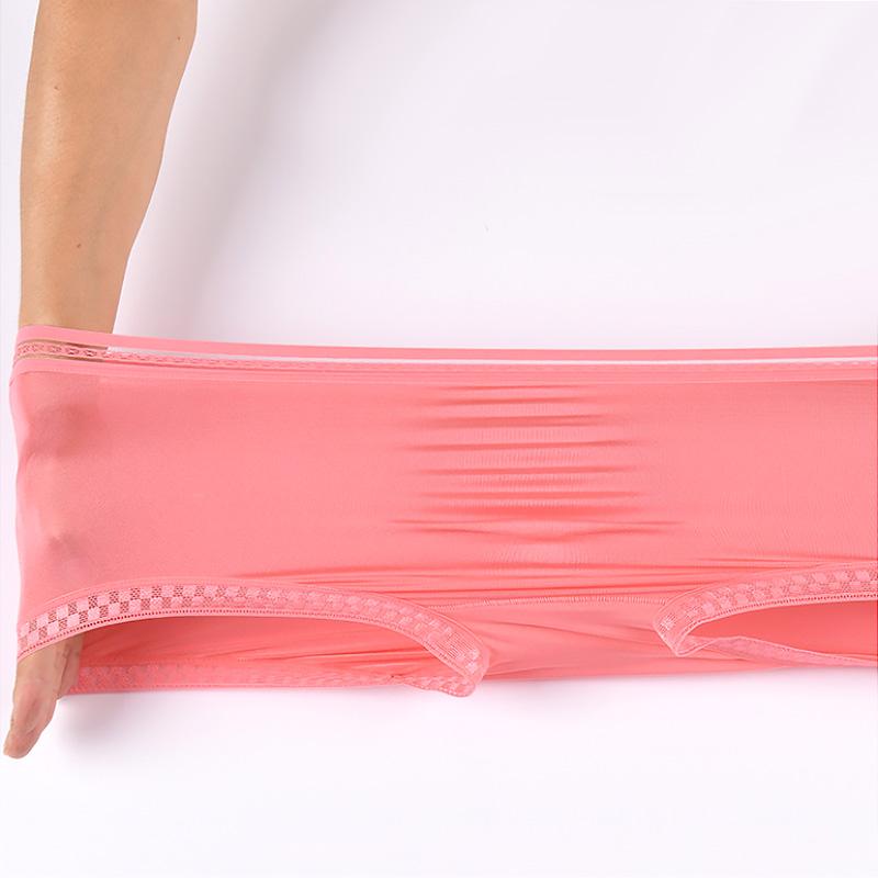 1 шт. мужские шорты из ледяного шелка, мужское нижнее белье, полупрозрачное, однотонное, дышащее, мягкое