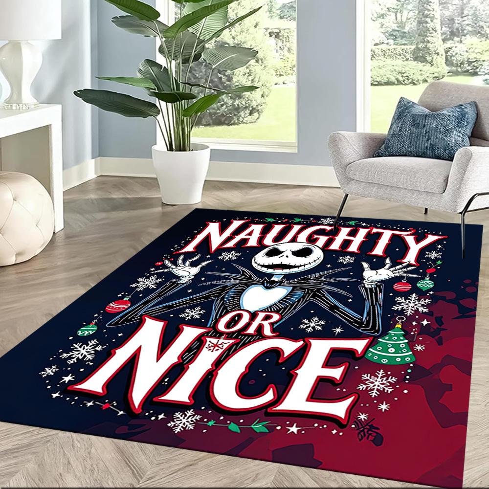 Christmas Nightmare Area Rug Design for Dining Room Bedrooms Outdoor Game Room Anti-slip Rug Decorate Offices