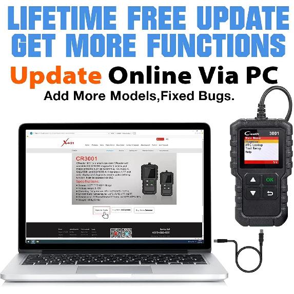 Автомобильный OBD2 сканер LAUNCH CR3001