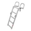 Boat Ladder 5 Step Boat Folding Ladder Aluminum 200KG Load Capacity Marine Pontoon Ladder For  Yachts Ships Swimming Pools