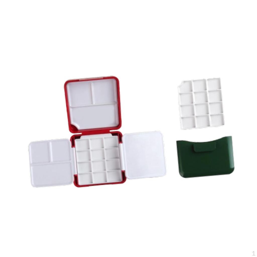 Палитра для акварели, коробка с красками, пустая для профессионалов-новичков с мойкой для кистей, поддон для смешивания гуаши