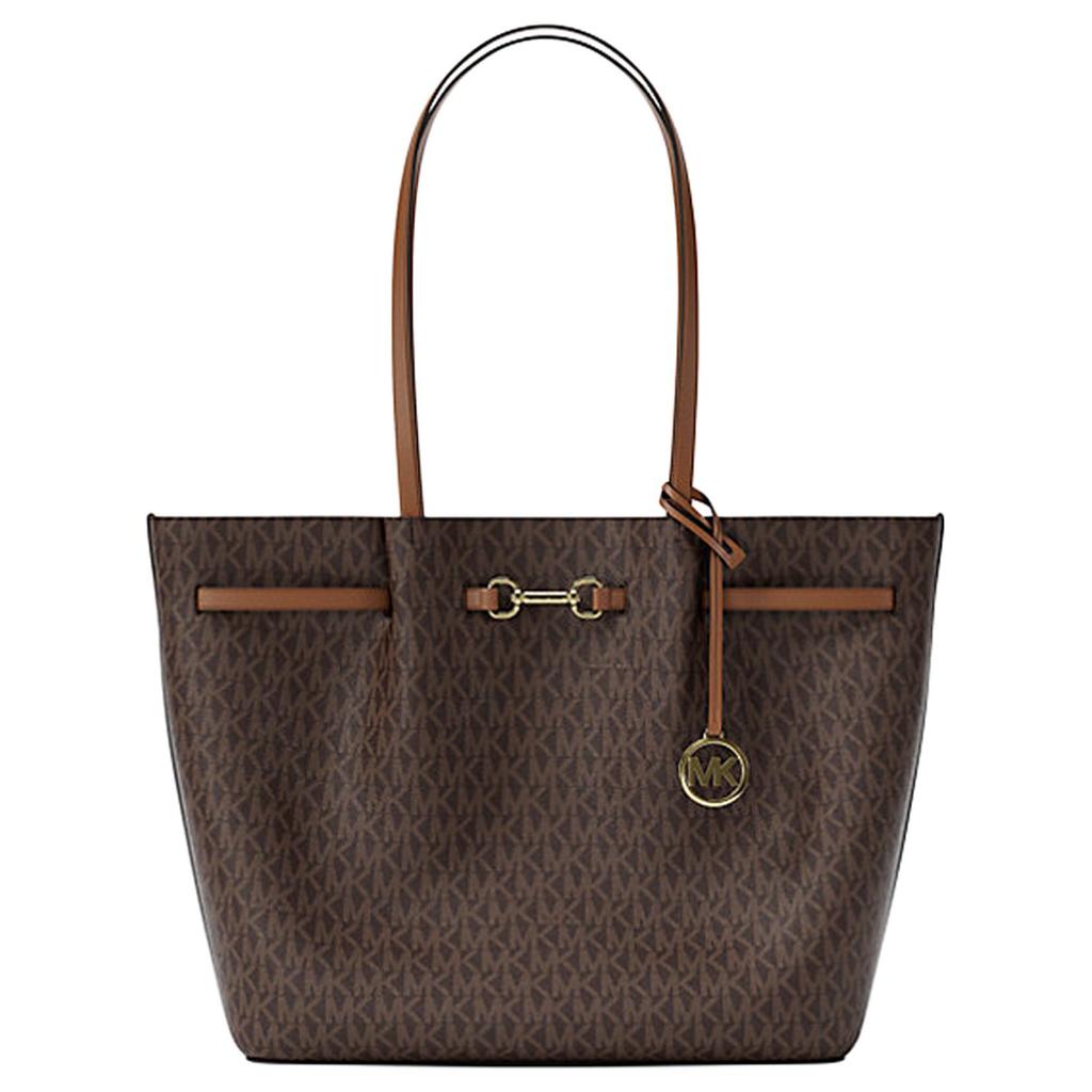 Michael Kors Карлсон Сумка-тоут с принтом логотипа Carlson Универсальные сумки-тоут Коричневый 35R6G2ZT3B200-BROWN