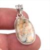 Natural Astrophyllite Gemstone 925 Solid Sterling Silver Gift Pendant 1.5" C3B56