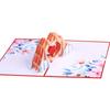 Выдвижная открытка-сердце на День святого Валентина, складная открытка с пожеланиями, принадлежности для детей, девочек, мальчиков, на день рождения