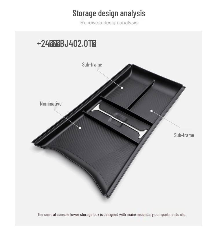 Fits 24 Models: Beijing BJ40 Lower Center Console Storage Organizer for Car Interior