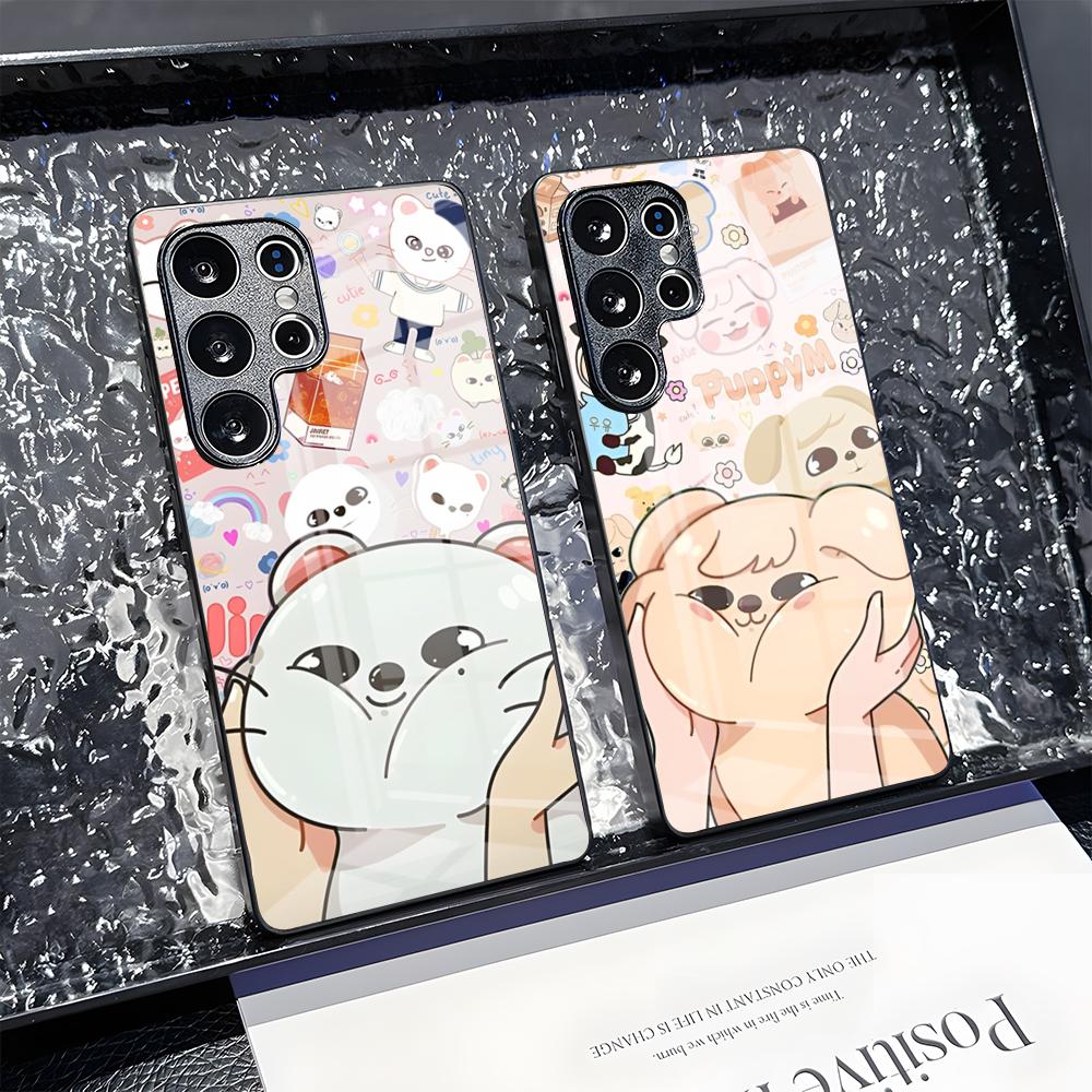 S-Stray Cartoon Kids Phone Case For Samsung S 25 24 23 22 21 Ultra 10 Plus A16 Pro Fe 20 Note 34 S30 Shockproof
