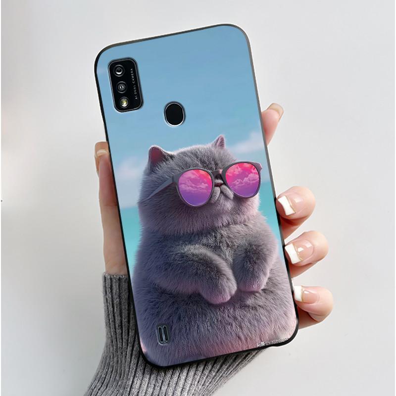 Phone Case For ZTE Blade A51/A7P Jelly Soft Black Cover New Stylish Pattern Dreamy Moon Sea ZTE Blade A51/A7P Casing