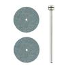 PROXXON 2-Disc Grinding Wheel with Shaft [22mm Disc, 2.35mm Shaft Diameter, GC Grinding Wheel No. 150] No. 26305