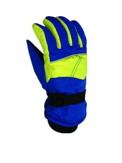 Children Outdoor Polyester Fiber Thickened Warm Windproof Anti-Slip Wear-Resistant Riding Skiing Gloves