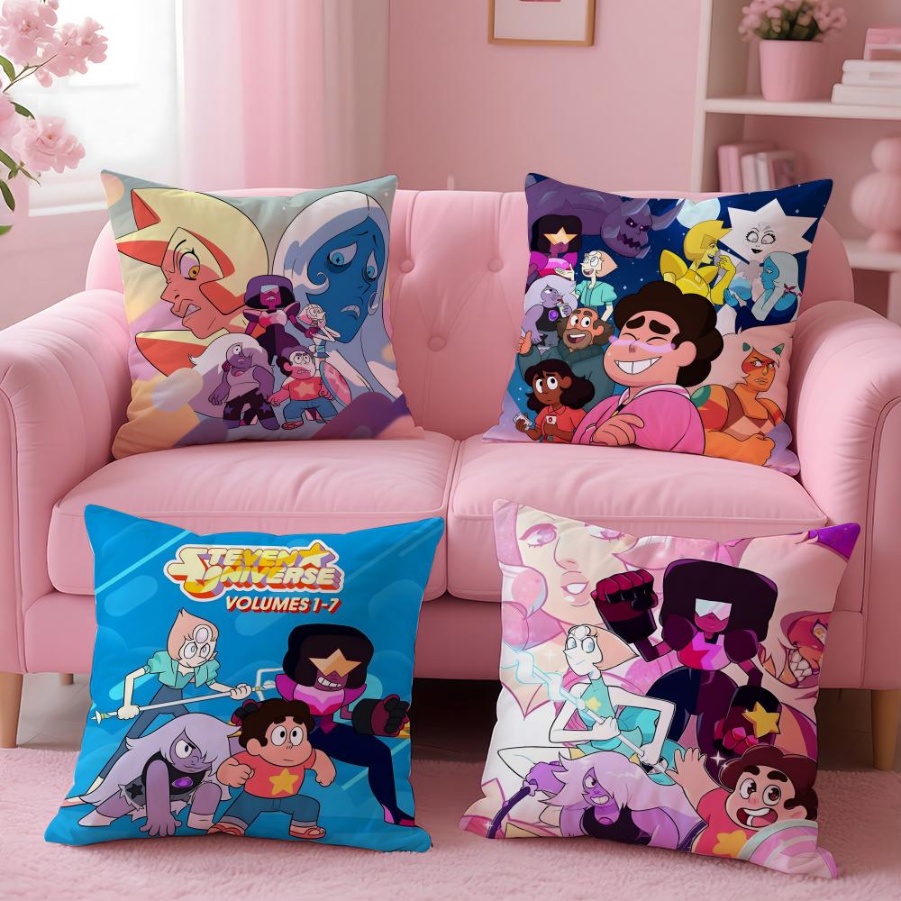 Cartoon Steven Universe Future Cushion Cover Cushion Cover Set 4Pcs 50X50 45X45 40X40 Pillowcase Decorative Sofa Home Decor