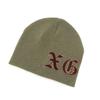 Шапка с нашивкой-логотипом BEANIE OLIVE [X Girl] женская