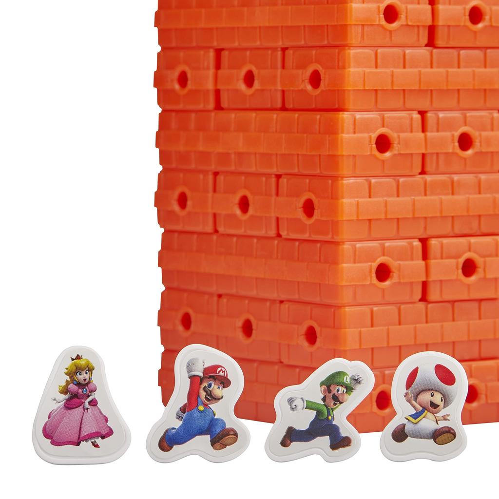 Hasbro Gaming Jenga Super Mario Super Mario Block Stacking Tower Game for Ages E9487 Genuine Product Fans, 8+