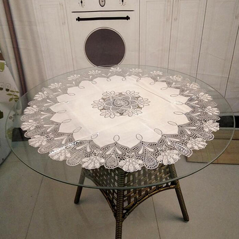 Pvc Waterproof Oilproof Round Tablecloth 70 Cm Dining Table Cloths Home Table Cover Light Luxury Christmas Decoration
