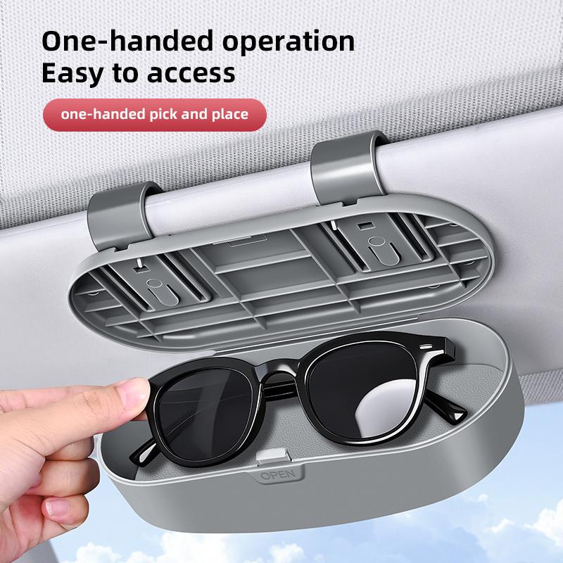 Car Sunglasses Storage Box Interior Accessories For Jeep Grand Cherokee Compass Patriot Willys Liberty Rubicon XJ Hawk Wrangler AKS1