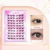 With Jelly Glue Strips Segmented False Eyelashes Glue Free 3D False Eyelashes Manga Lashes  Men