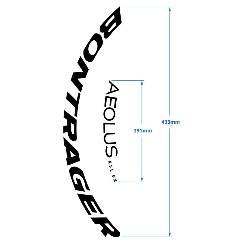 Bontrager Aeolus RSL 62 TLR Дорожный Комплект Колес Наклейки Карбоновый Круг Наклейки Аксессуары для Велосипедной Езды