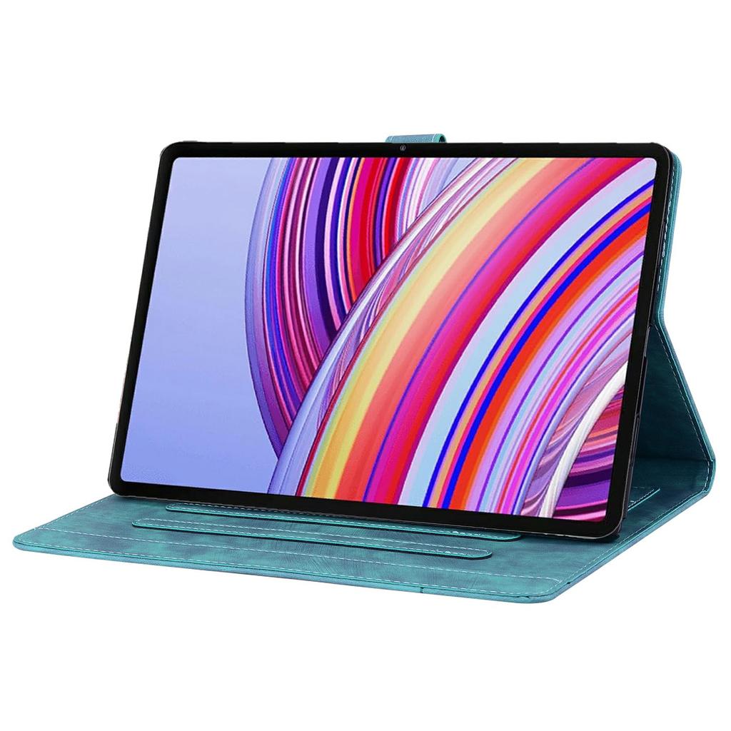 Чехол для Xiaomi Poco Pad M1 с отделениями для карт, кожаная подставка-книжка, чехол-книжка, Цветок Кот