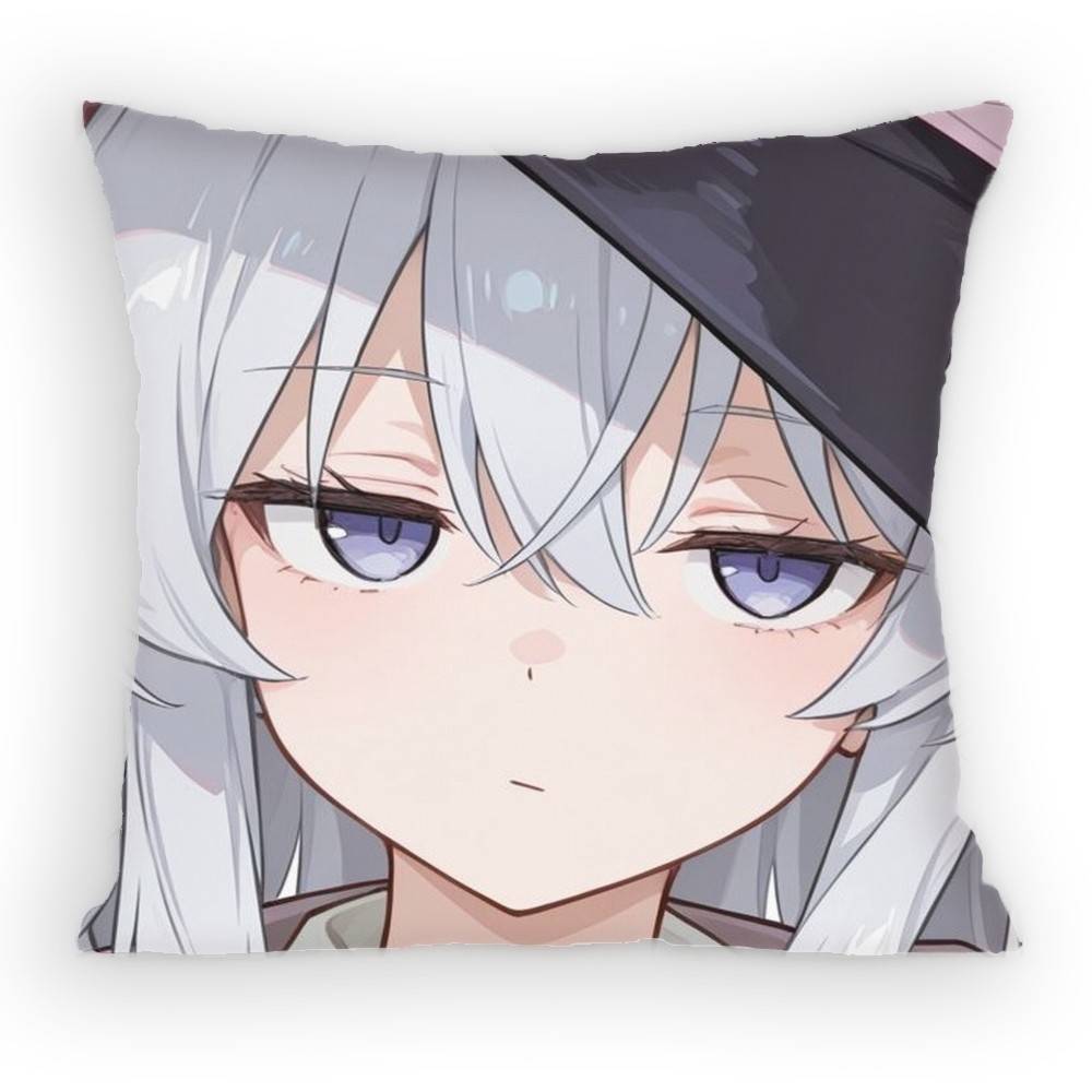 Wandering Witch The Journey Of Elaina Anime Girl Pillow Case Sofa Living Room Bedroom Headboard Cushion Square Cushion Nap Time
