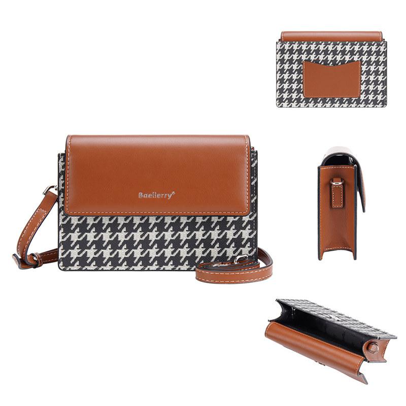 Baellerry Женские модные сумки на ремне из искусственной кожи, сумка через плечо, классический дизайн, сумки для телефона, кошелек