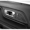 Betterhumz For Ford Mustang 2015-2023 Car Interior Door Pull Handle Switch Panel Made of Alcantara Trim Sticker Deco Accessories