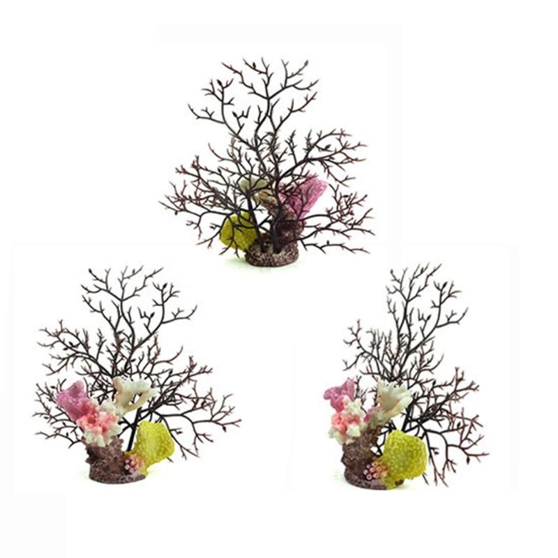 Аквариум Красочный Коралл Ремесло Морское Существо Террариум Среда Обитания Аквариум Подводное Искусственное Растение Риф