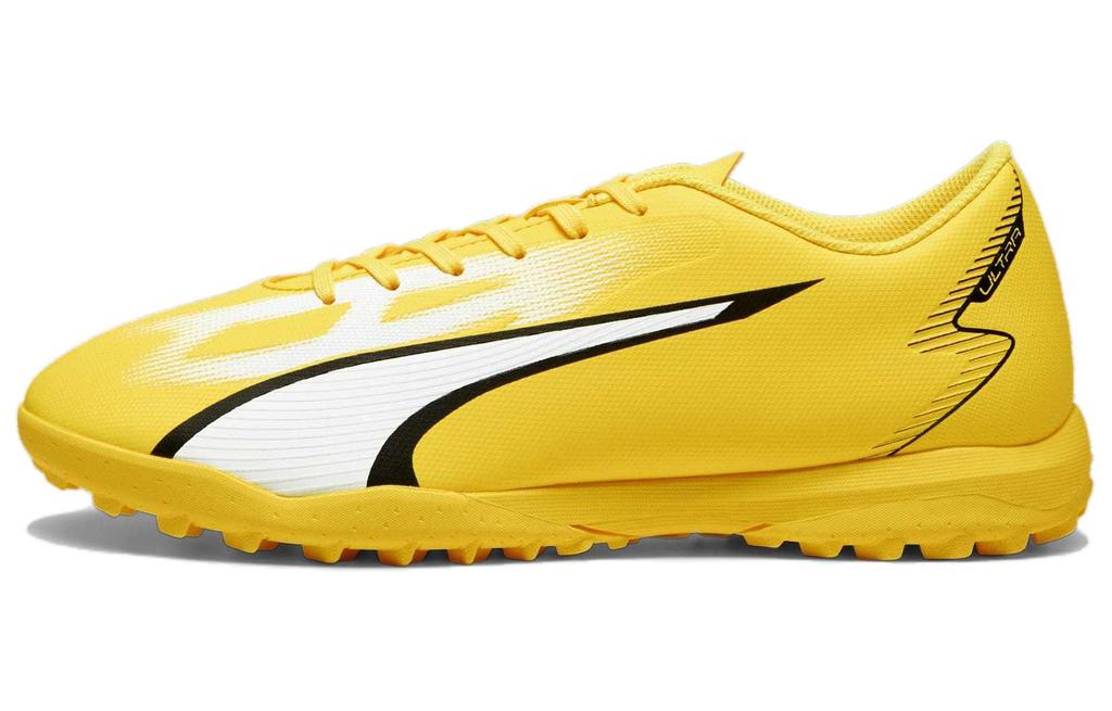 Men's Sneakers PUMA Ultra Play TT Turf Artificial Turf Soccer Shoes Men's Yellow White Black