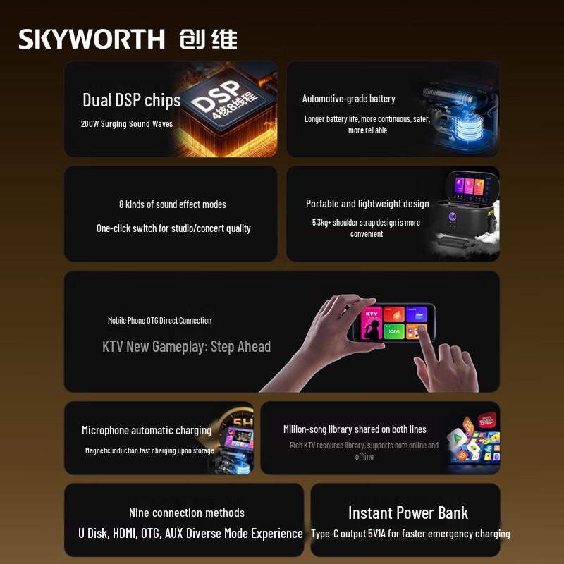 Skyworth K50 Портативная уличная KTV система (Китайская версия)