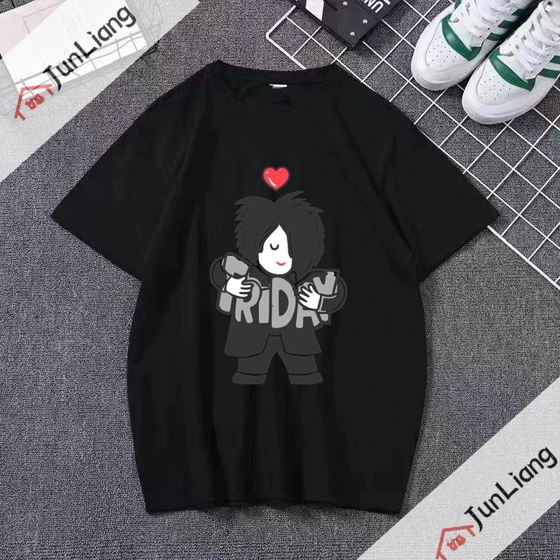 Футболка с летним топом Robert Smith Cure Music Band Y2K Queen Футболка Tumblr Custom Harajuku Smith