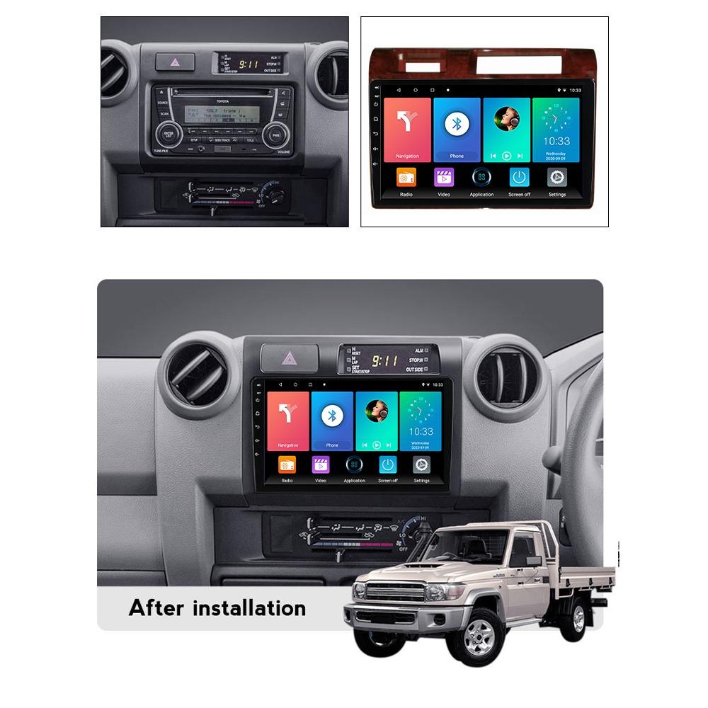 Android Car Radio For Toyota Land Cruiser LC 70 Series 2007-2020 Multimedia Player Head Unit Stereo GPS Navigation BT WIFI 1+16GB