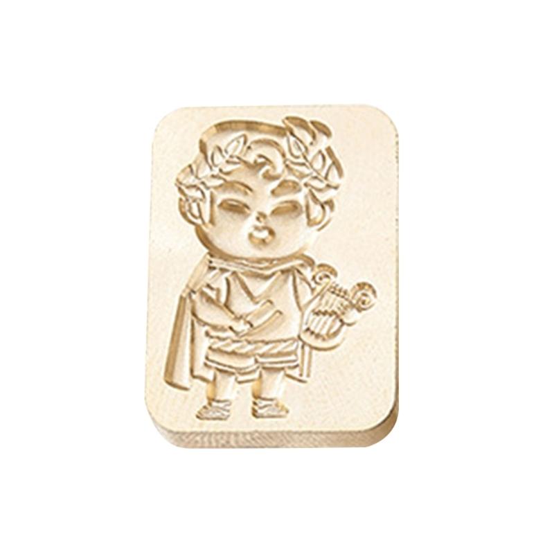 Fairy Pattern Wax Stamp Head, Waving Textured Wax Seal Stamp Head Replacement for Invitations Letter Envelope