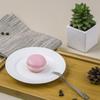 Sky Top Ceramic Plate Set, Bone China Dishes for Sauces And Vegetables, Home Dining Set, Pure White, 6-Inch Flat Plates, 4 Pieces