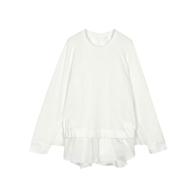 Less Свитшот-пуловер свободного кроя с круглым вырезом, Осень 2024