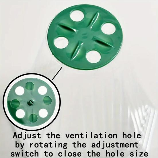 10/20 шт. Садовый колпак, прозрачная мини-теплица с вращающимся вентиляционным отверстием, многоразовая защита растений для растений на открытом воздухе, защита от заморозков