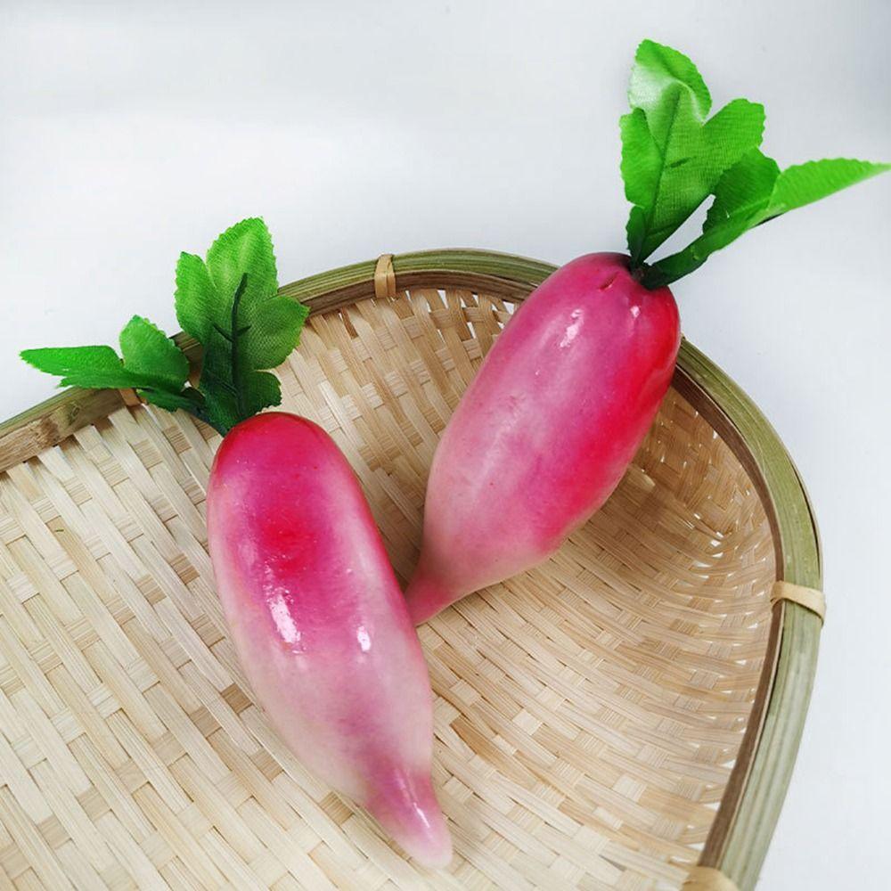 Durable Simulated Foam Carrot 3D Fake Vegetable Props Fake Vegetable Carrot Model Home Decor