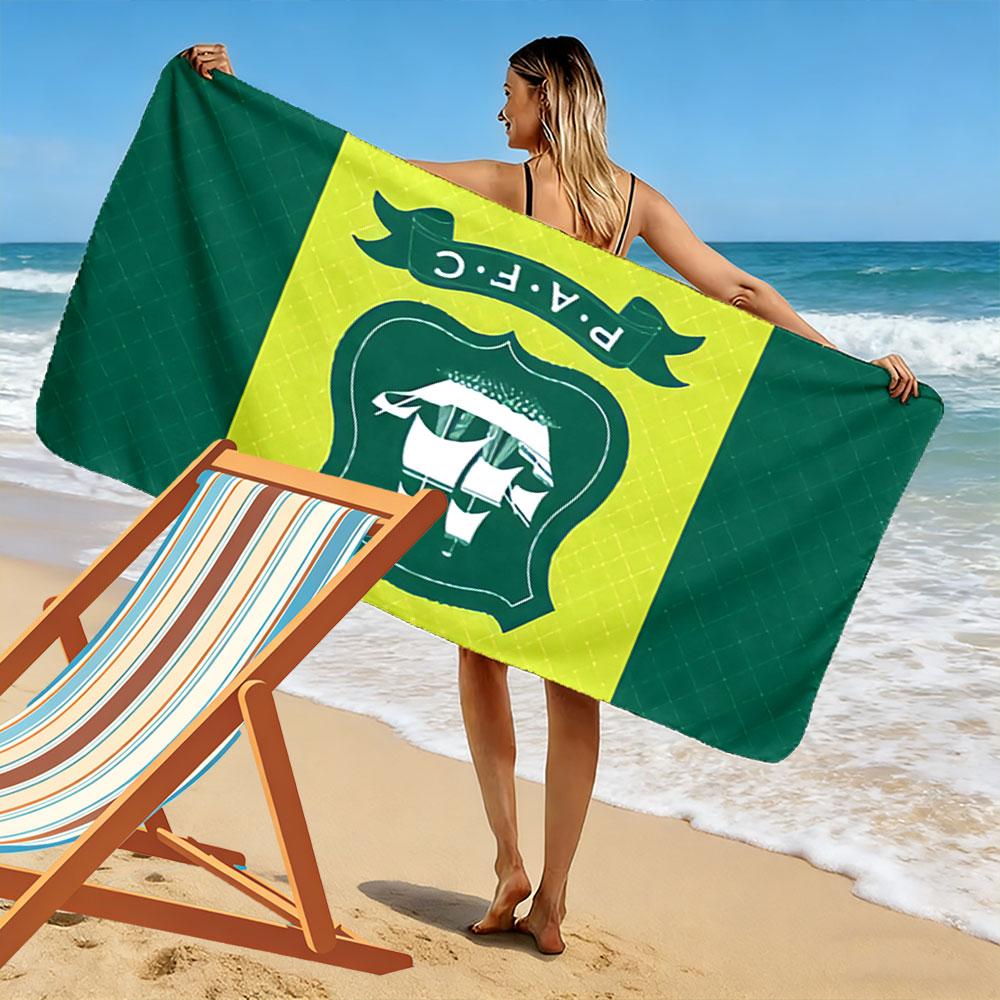 Large Beach Towel with Plymouth Argyle PAFC Club Badge, Quick Dry Microfiber, Soft and Durable, for Beach Pool Travel