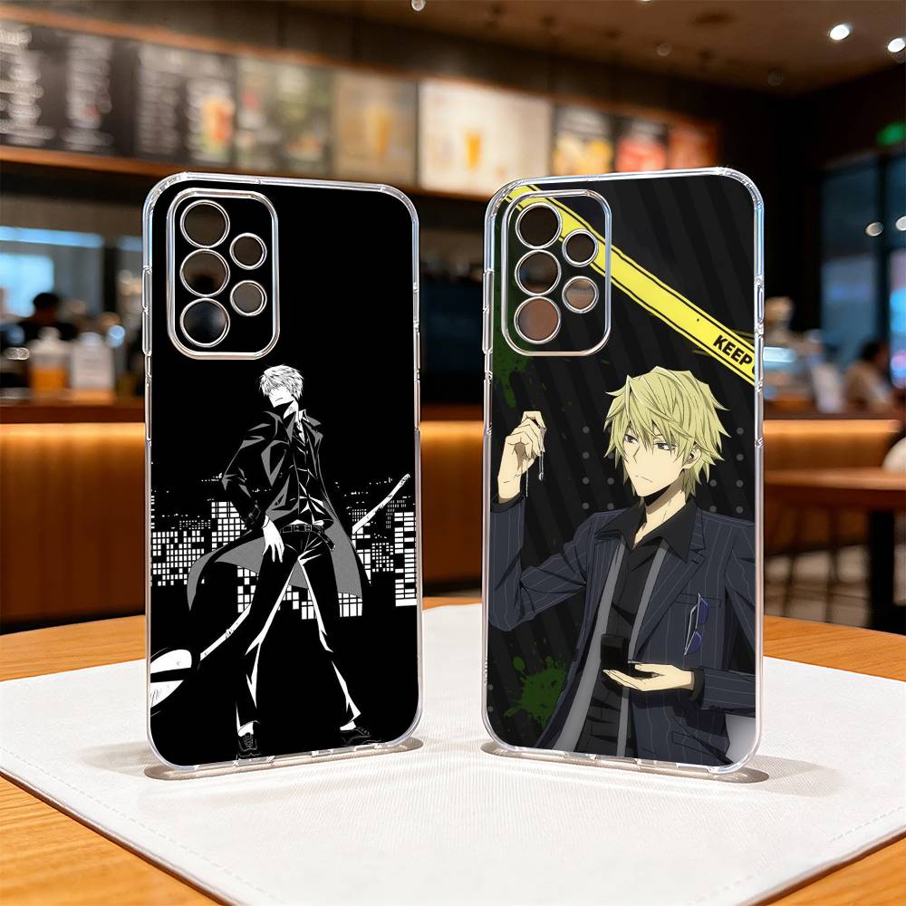 Anime DuRaRaRa Shizuo-O Heiwajima Phone Case Transparent Silicone Soft For Samsung S25,S24,S21,S22,S23,S30,Ultra,S20,Plus,Fe