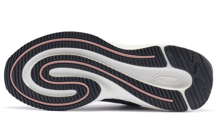 Li Ning Облачная амортизация Отскок Низкие Беговые кроссовки Женские Черные AGLR234-4