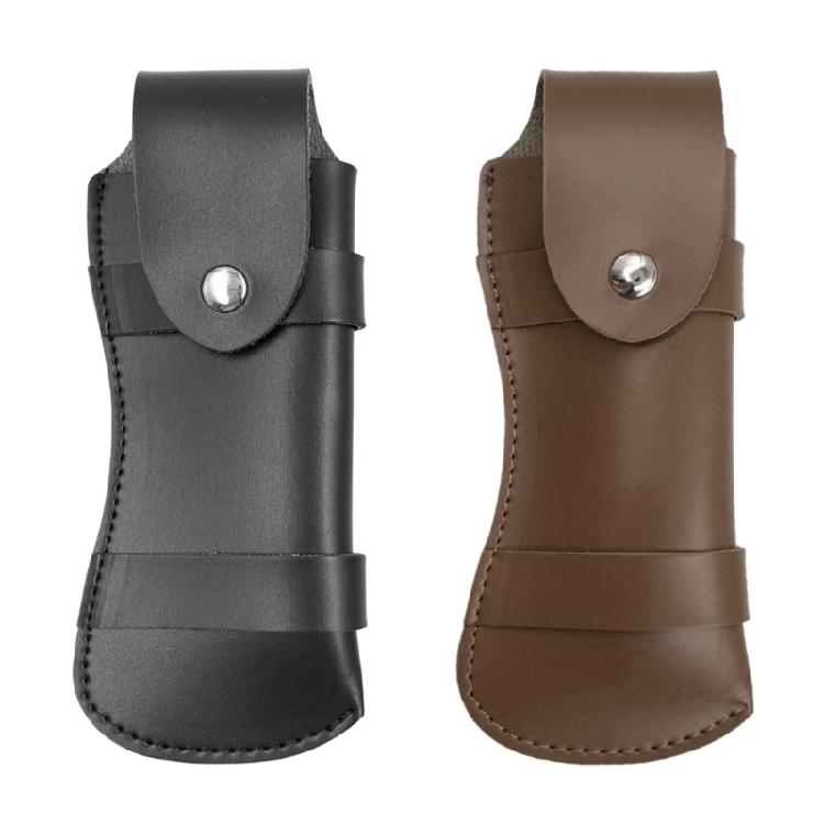 Leather Pocket Cutter Sheath Carry Cutter Pouch Belt Folding Cutter Snap Case