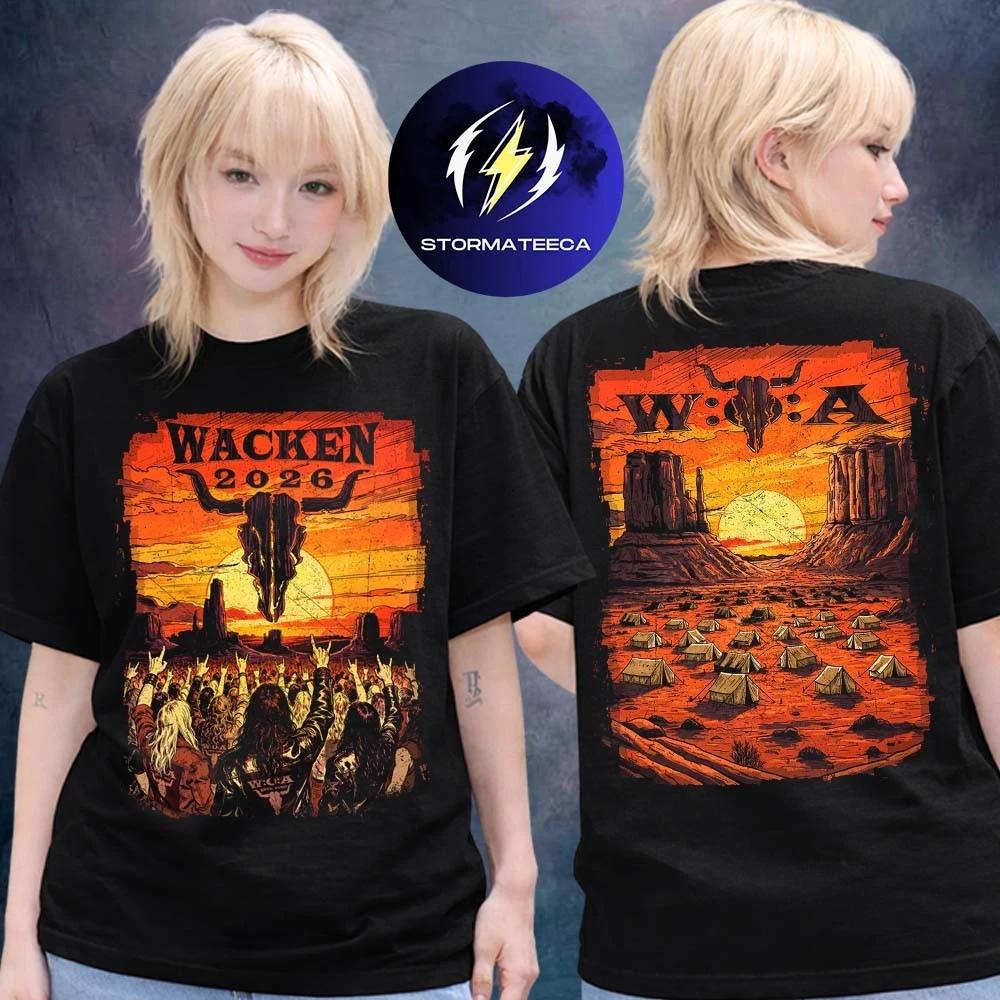 Мерч Музыкального Фестиваля Wacken 2026 В Вакеене DE 29 июля - 1 августа Футболка
