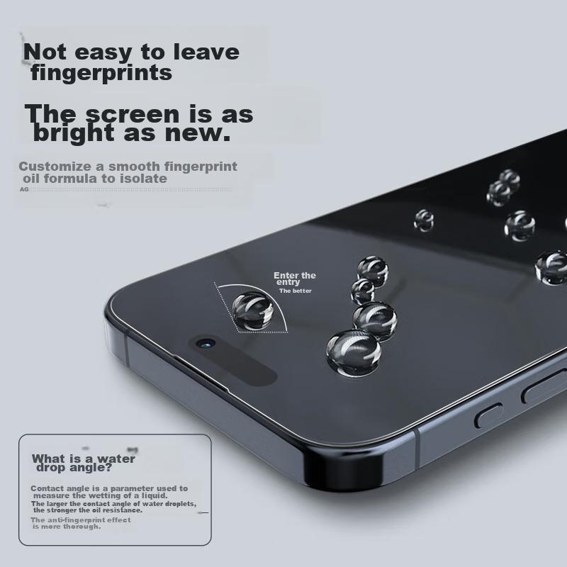 Original + New Space Capsule, IPhone 15 Pro Tempered Glass Screen Protector, Apple 15 Pro Phone Film, Static Electricity-Resistant Dustproof