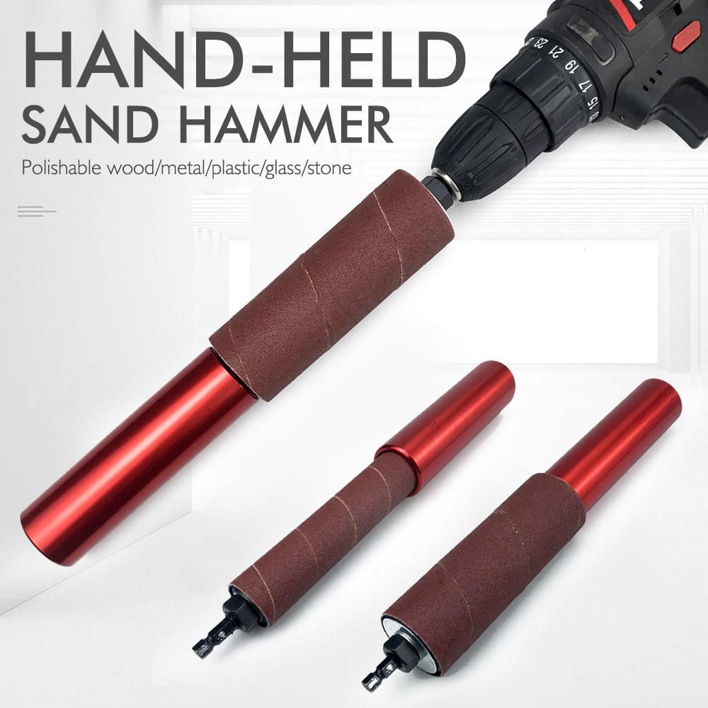 Woodworking Sanding Stick, Mini Belt Sander Attachment, Drill Convert Sanding Tool For Wood Metal Plastic Stone Polishing