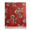 New Soft and Warm Imitation Cashmere Flower Print Fringed Scarf High-end Women's Scarf Shawl